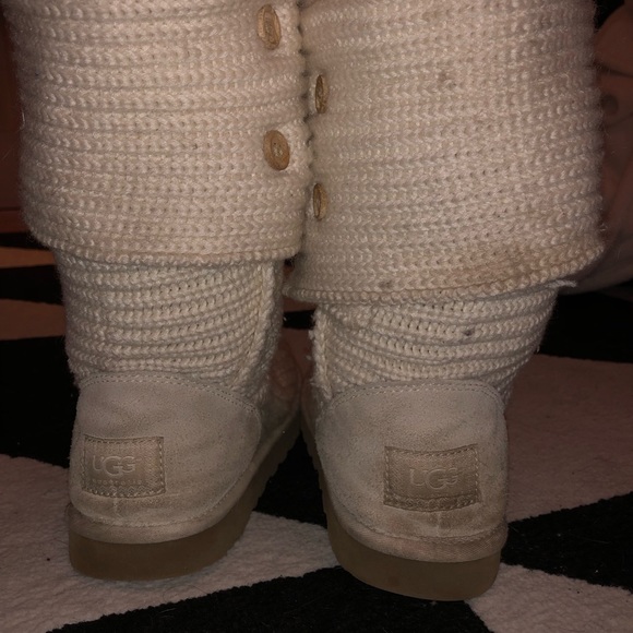 UGG Australia cream knit tall boots *SOLD* - Picture 4 of 4